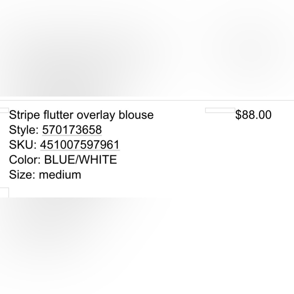 Stripe Flutter Overlay Blouse - image 6